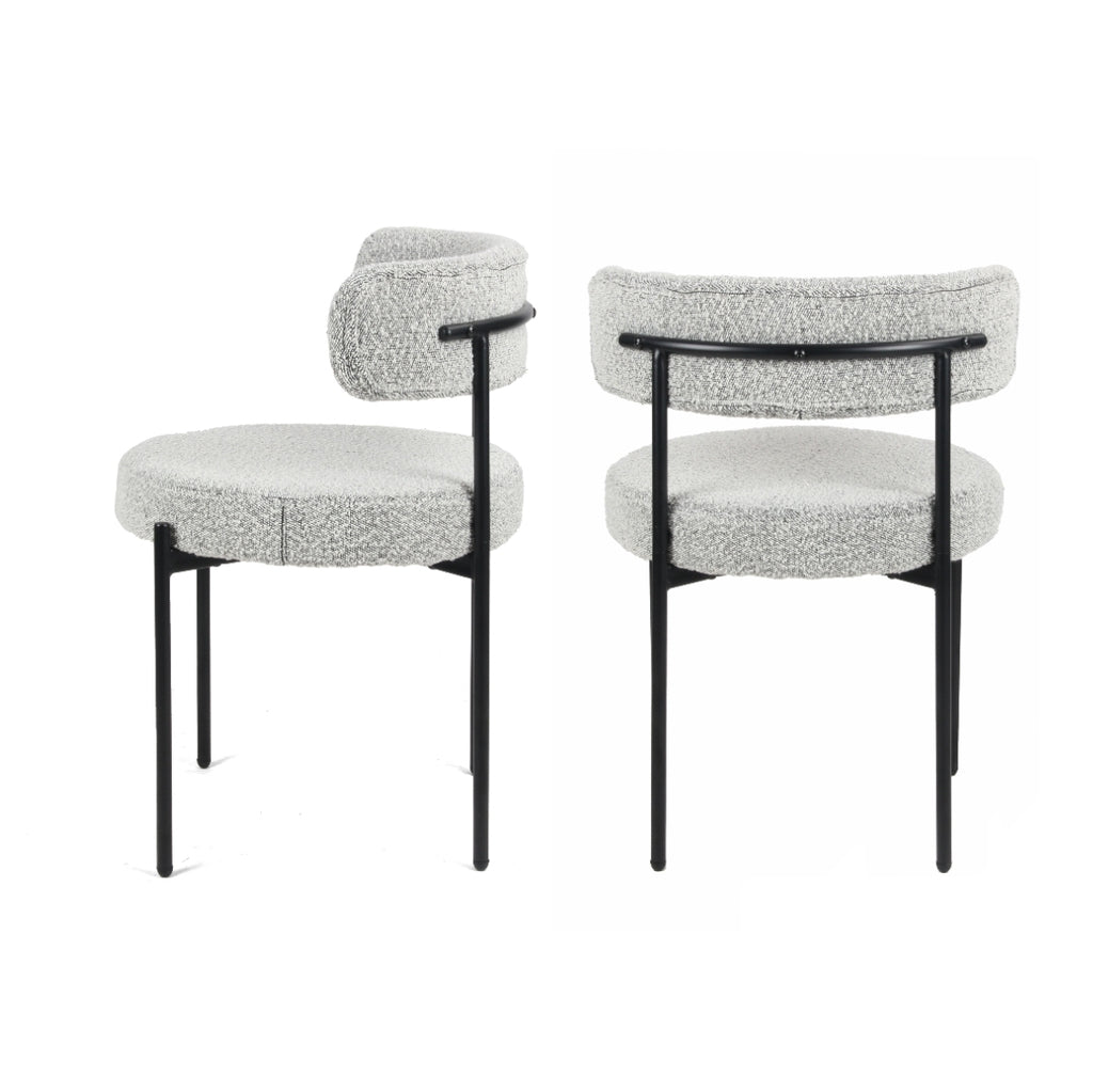 Hedda Round Boucle Accent Chair