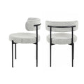 Hedda Round Boucle Accent Chair