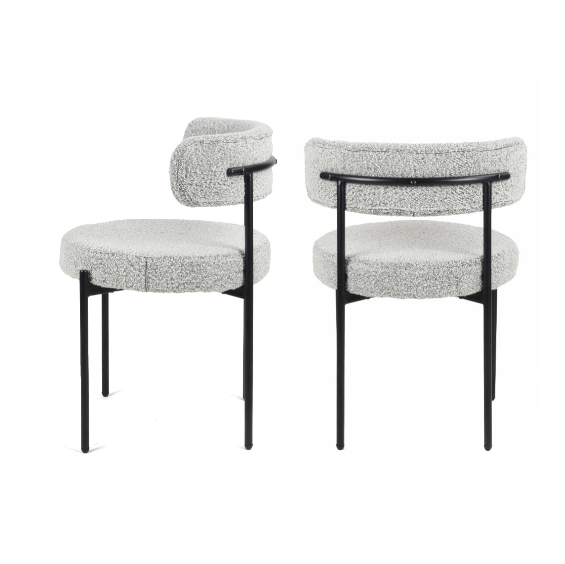 Hedda Round Boucle Accent Chair