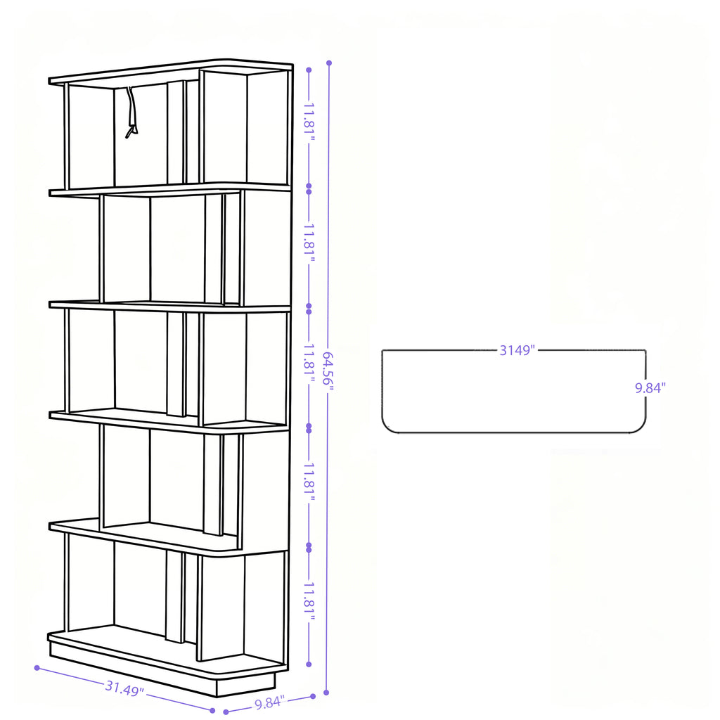 Gudmund Corner Oak Bookshelf
