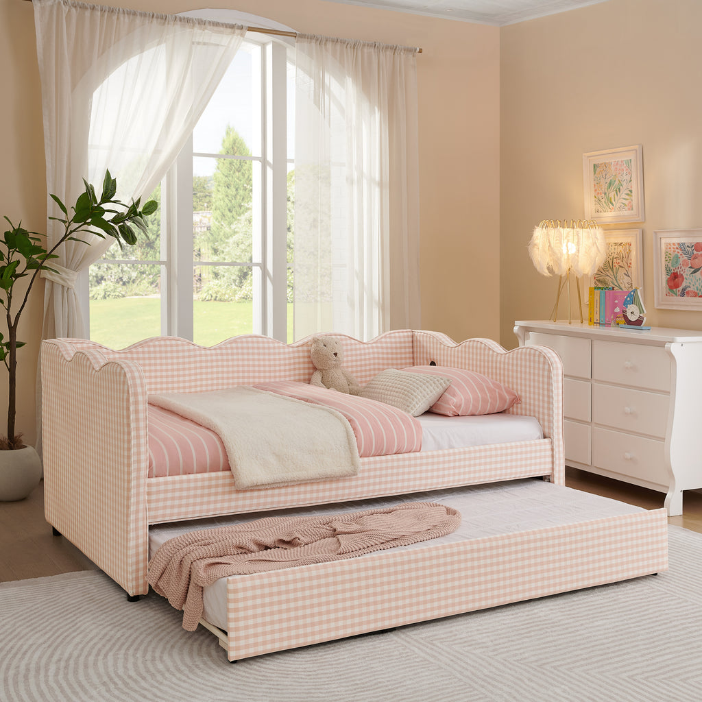 Hege Linen Twin Bed Frame
