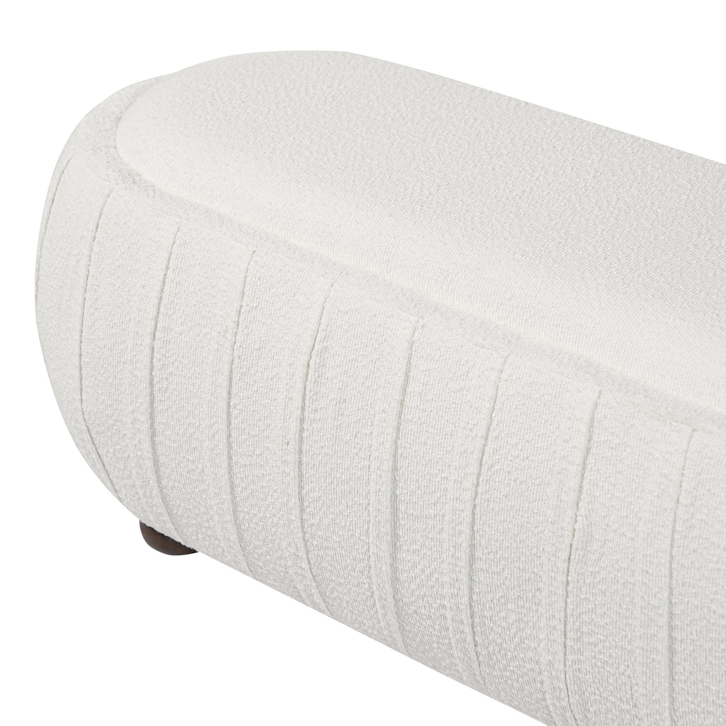 Arvid Oval Boucle Ottoman