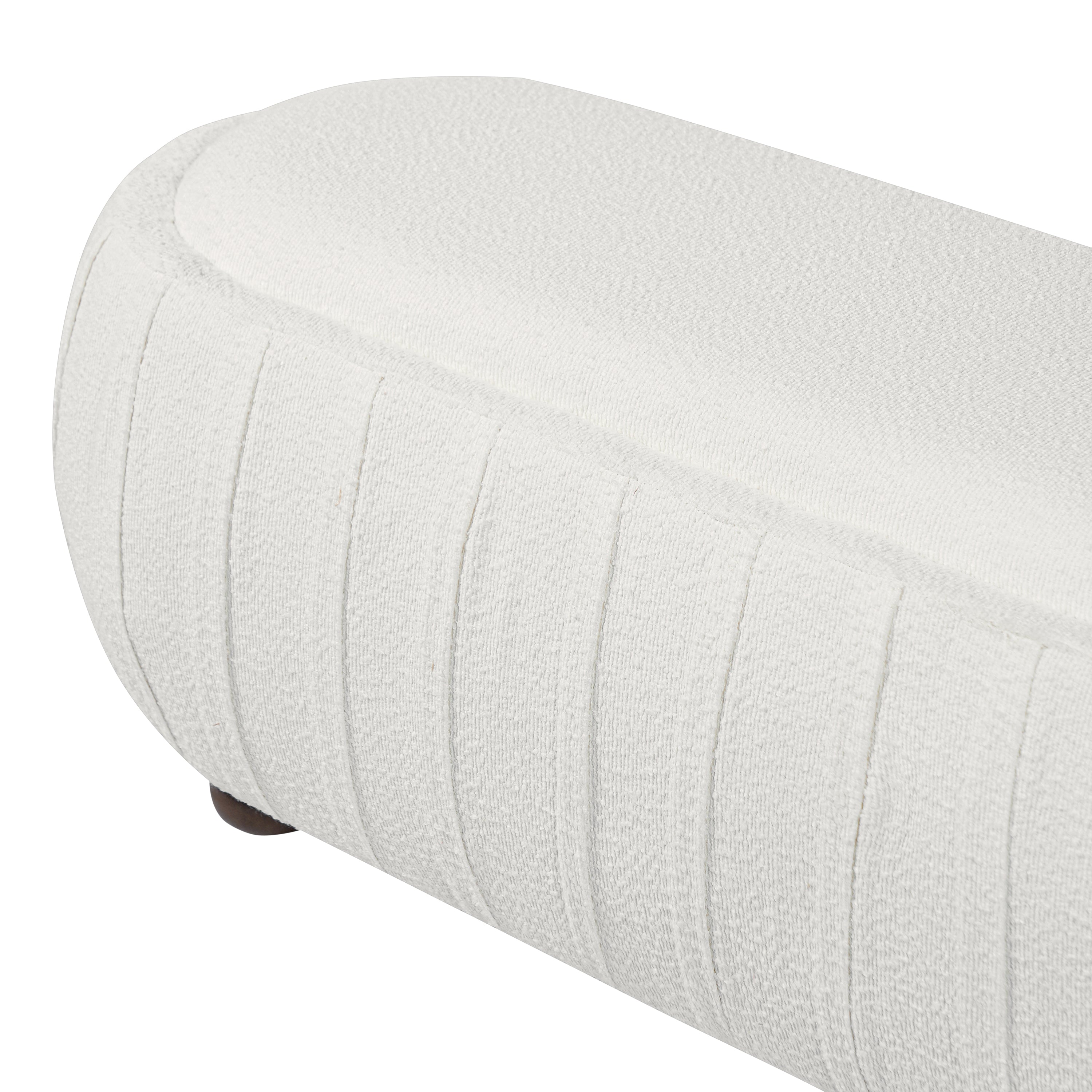 Arvid Oval Boucle Ottoman