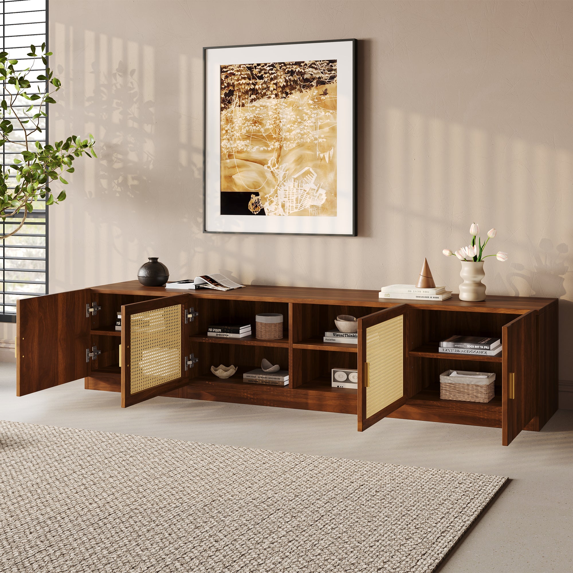 Birgit Rattan TV Stand