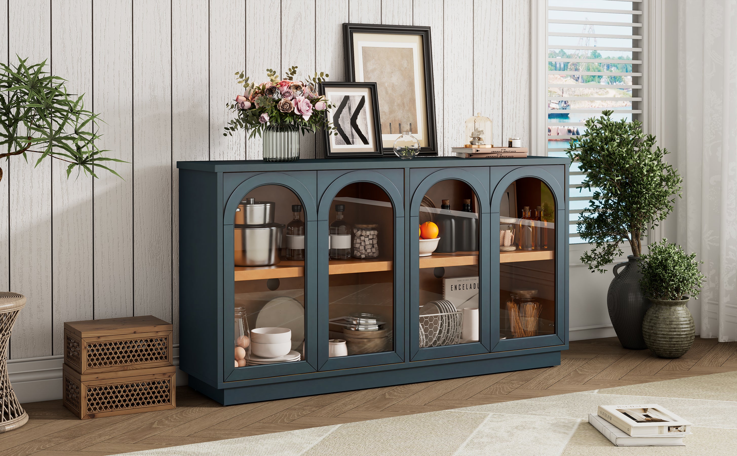 Ilse Arched Solid Wood Sideboard