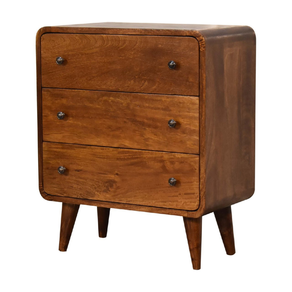 Eik Curved Chest of Drawers