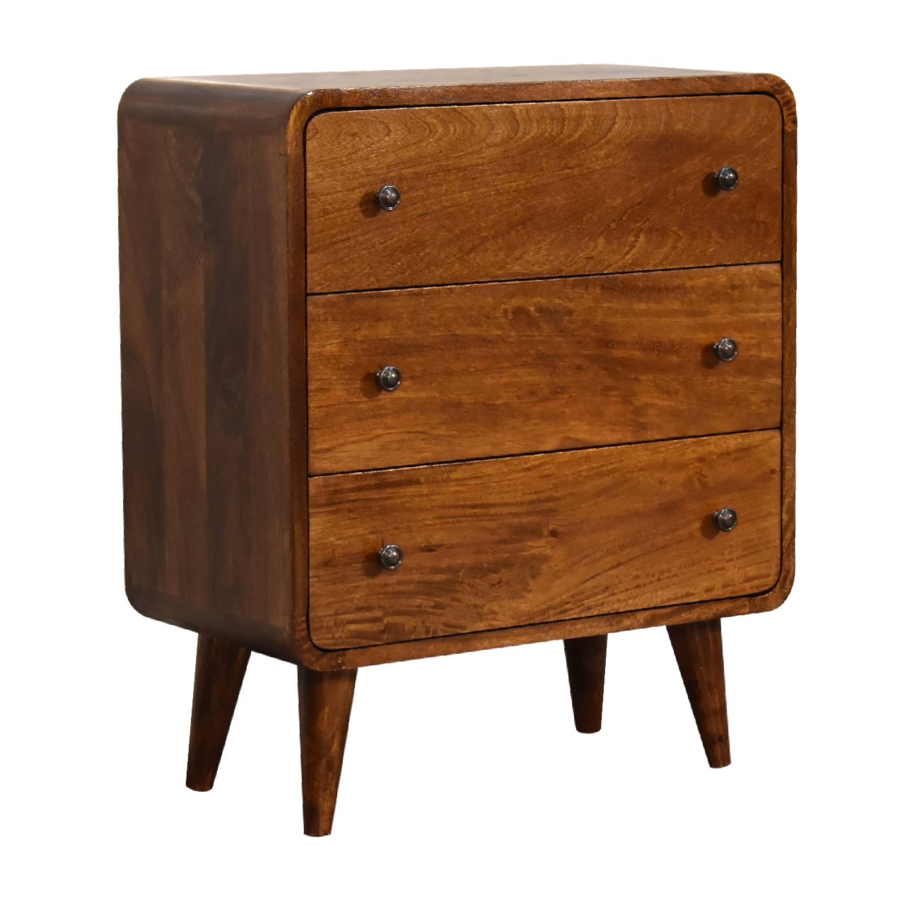 Eik Curved Chest of Drawers