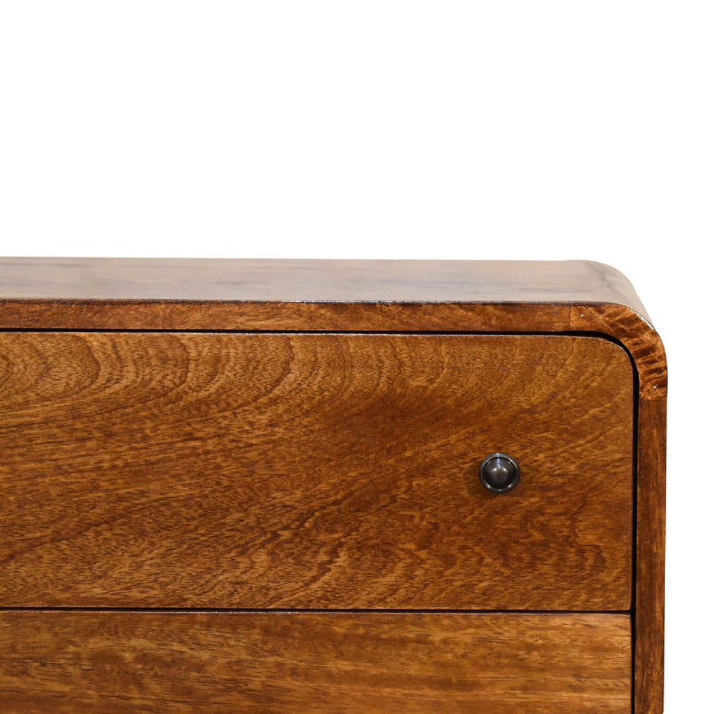 Eik Curved Chest of Drawers