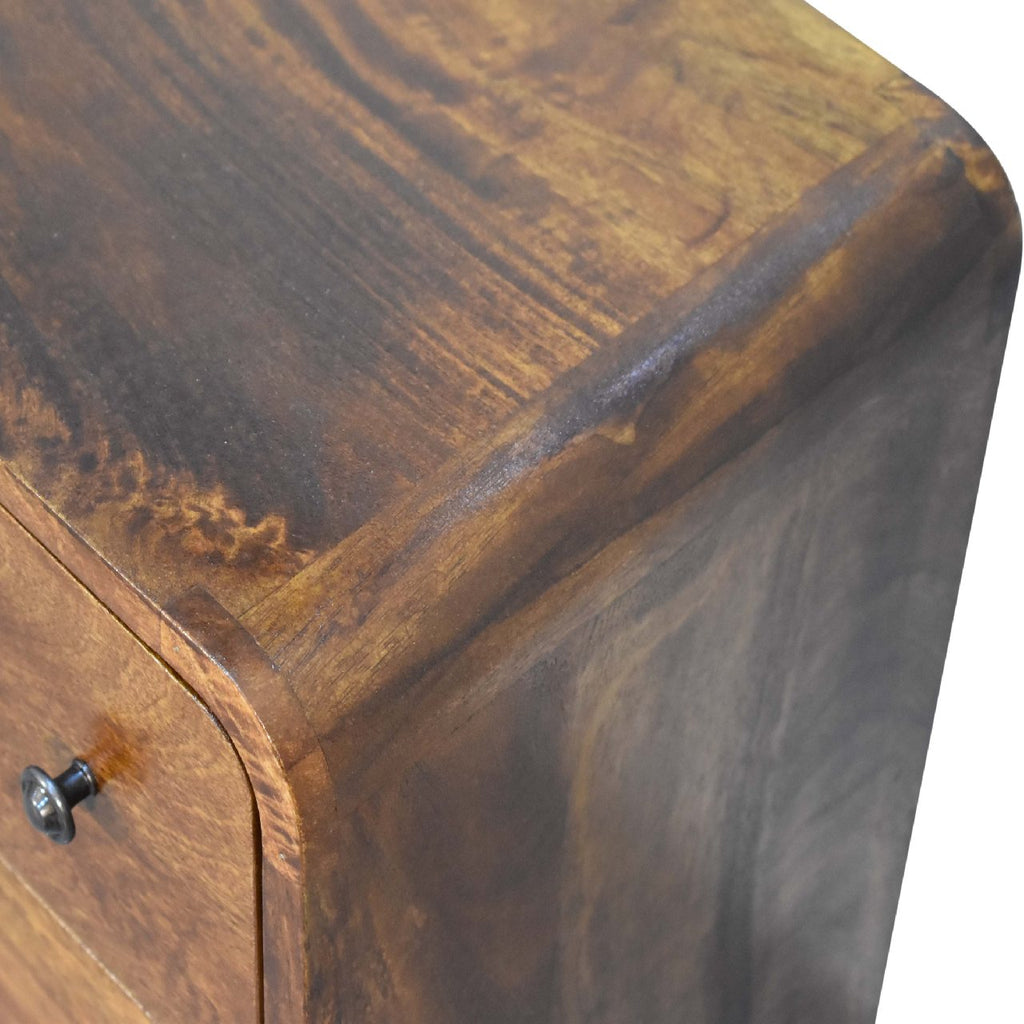 Eik Curved Chest of Drawers