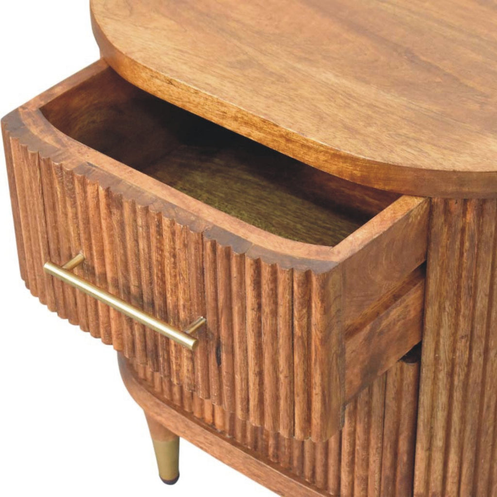 Jara Ribbed Nightstand