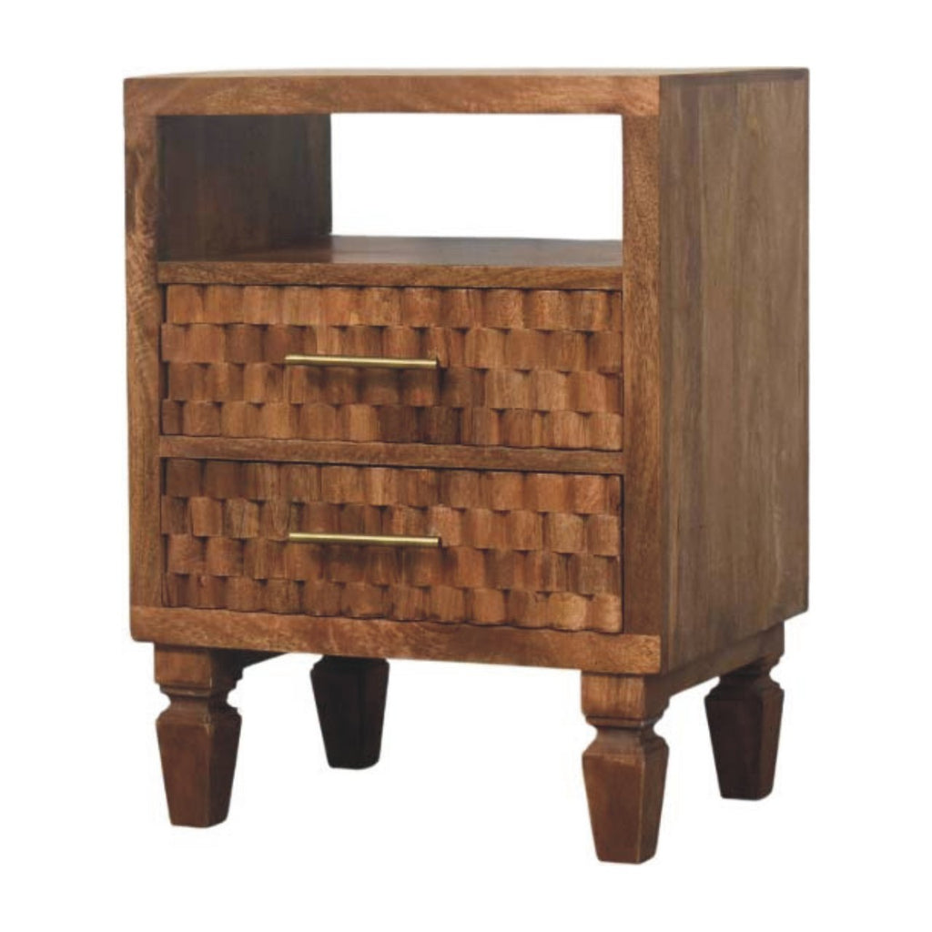 Ragnar Carved Nightstand