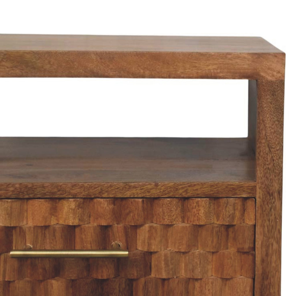 Ragnar Carved Nightstand