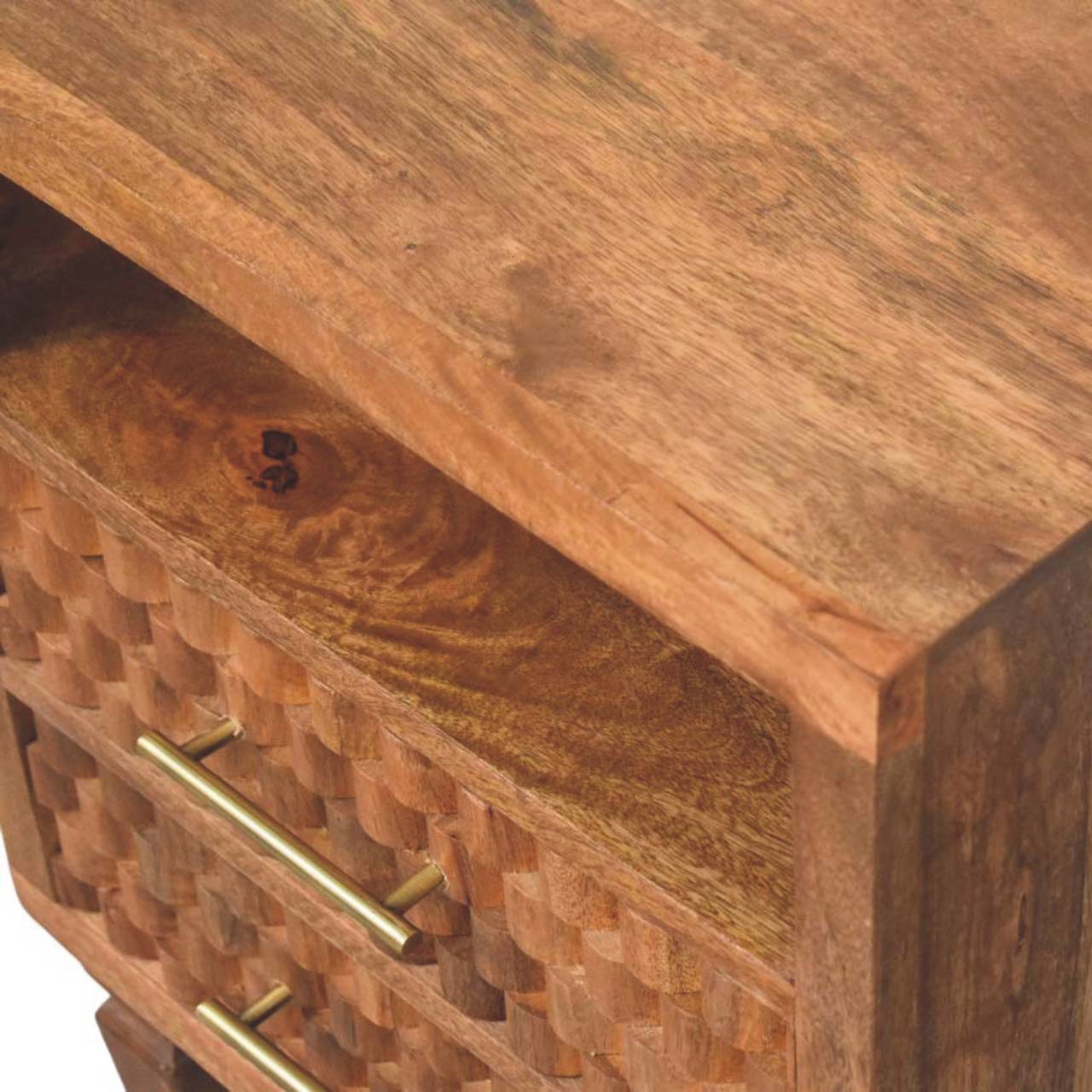 Ragnar Carved Nightstand