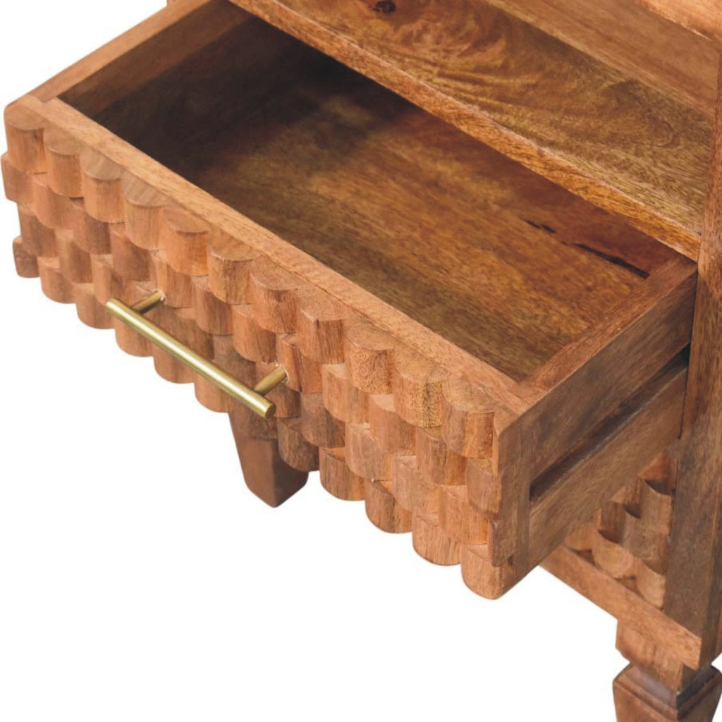 Ragnar Carved Nightstand