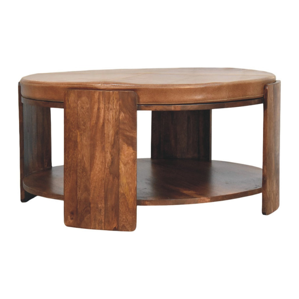 Orin Leather Coffee Table