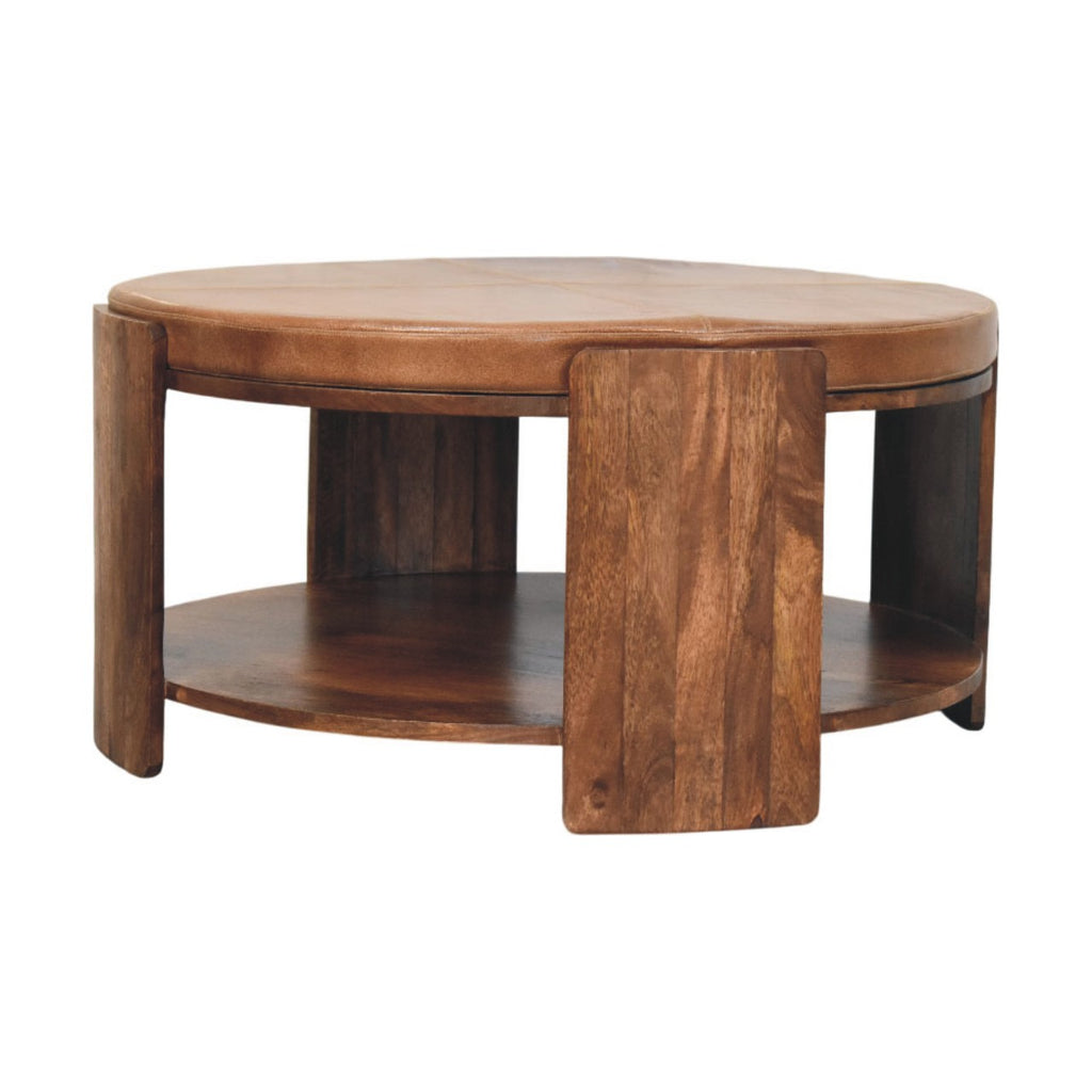 Orin Leather Coffee Table
