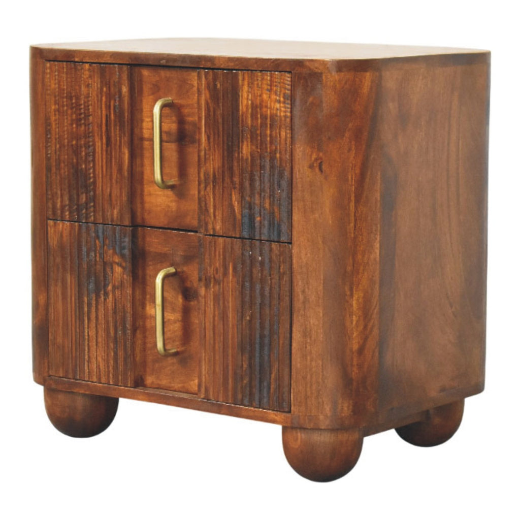 Ake Solid Wood Nightstand