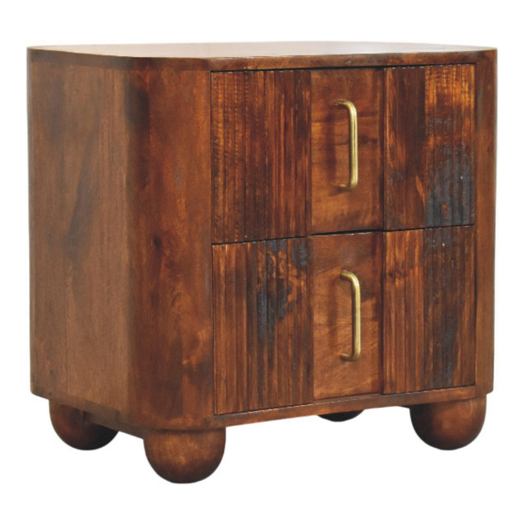 Ake Solid Wood Nightstand