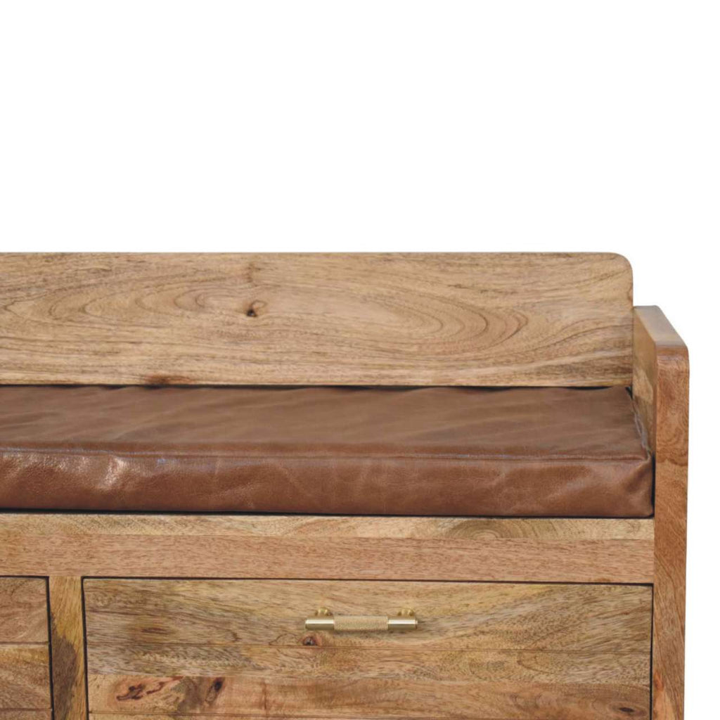 Oili Leather Bench