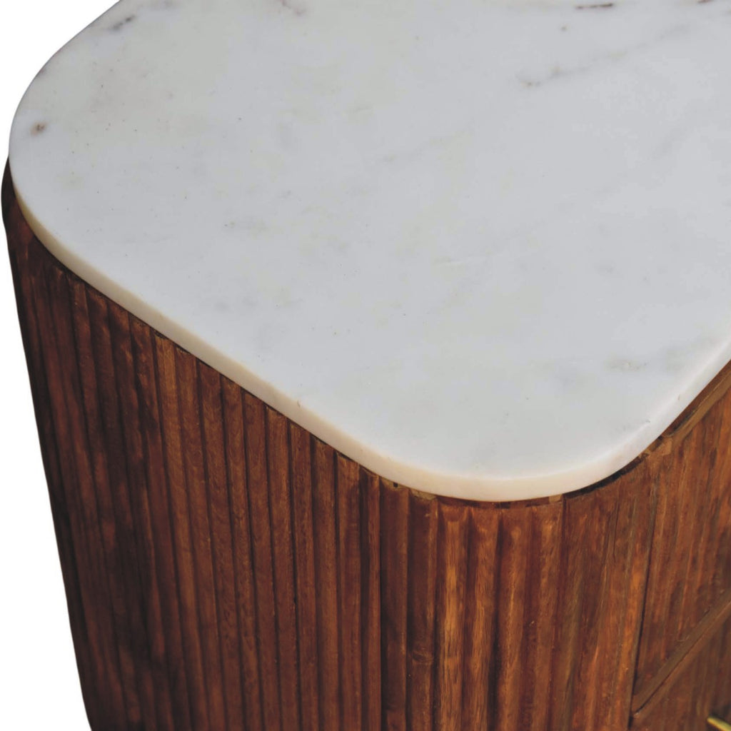 Erna Marble Nightstand