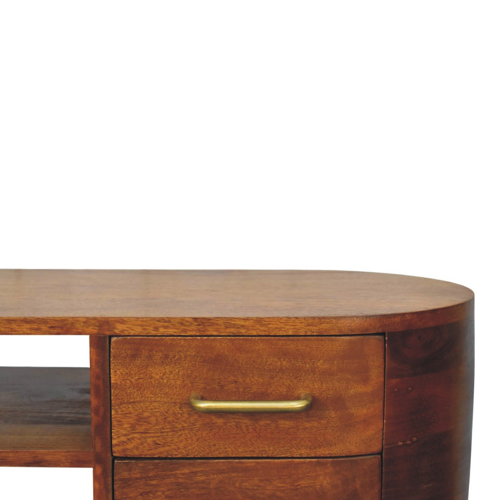 Loke Curved TV Stand