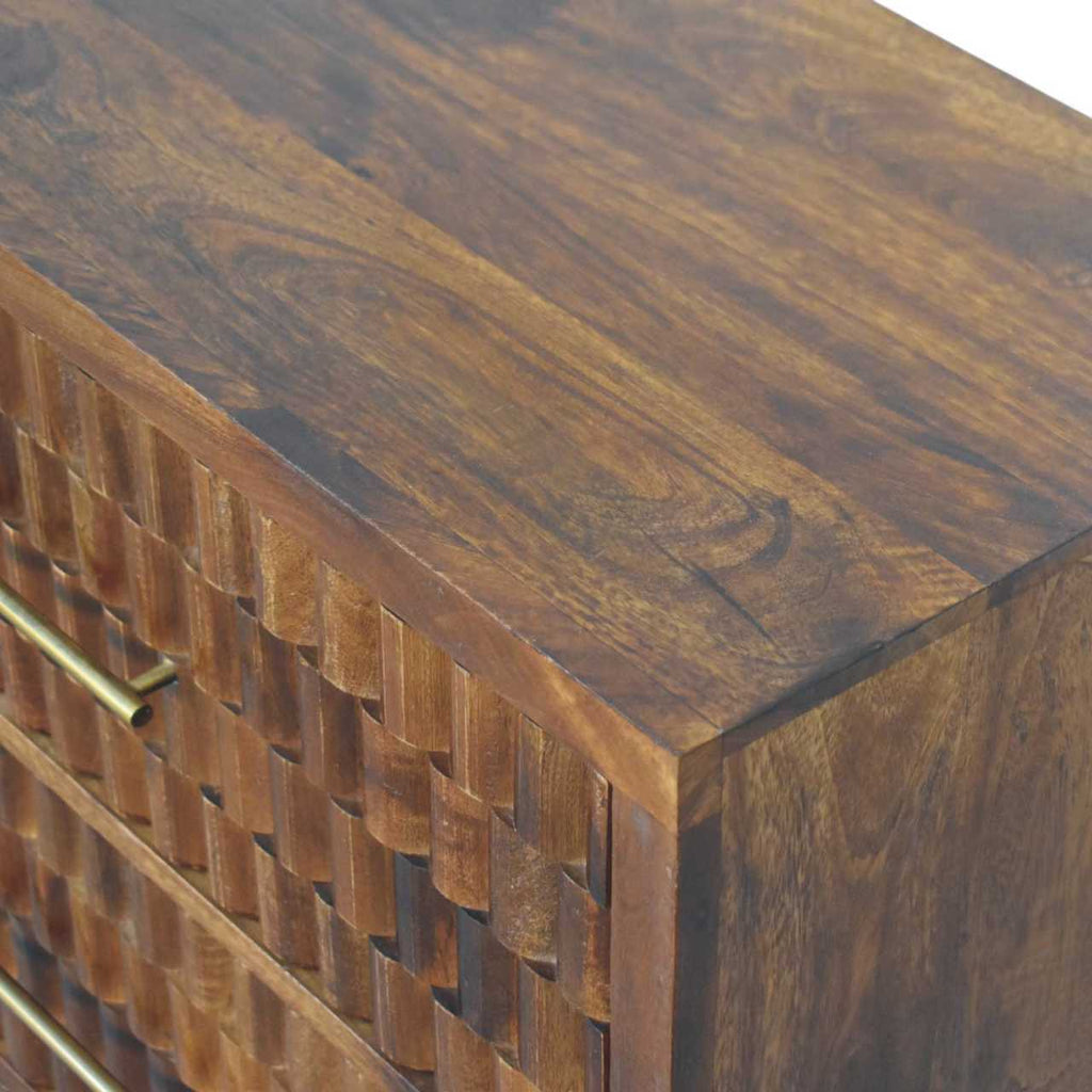 Halvar Carved Chest of Drawers