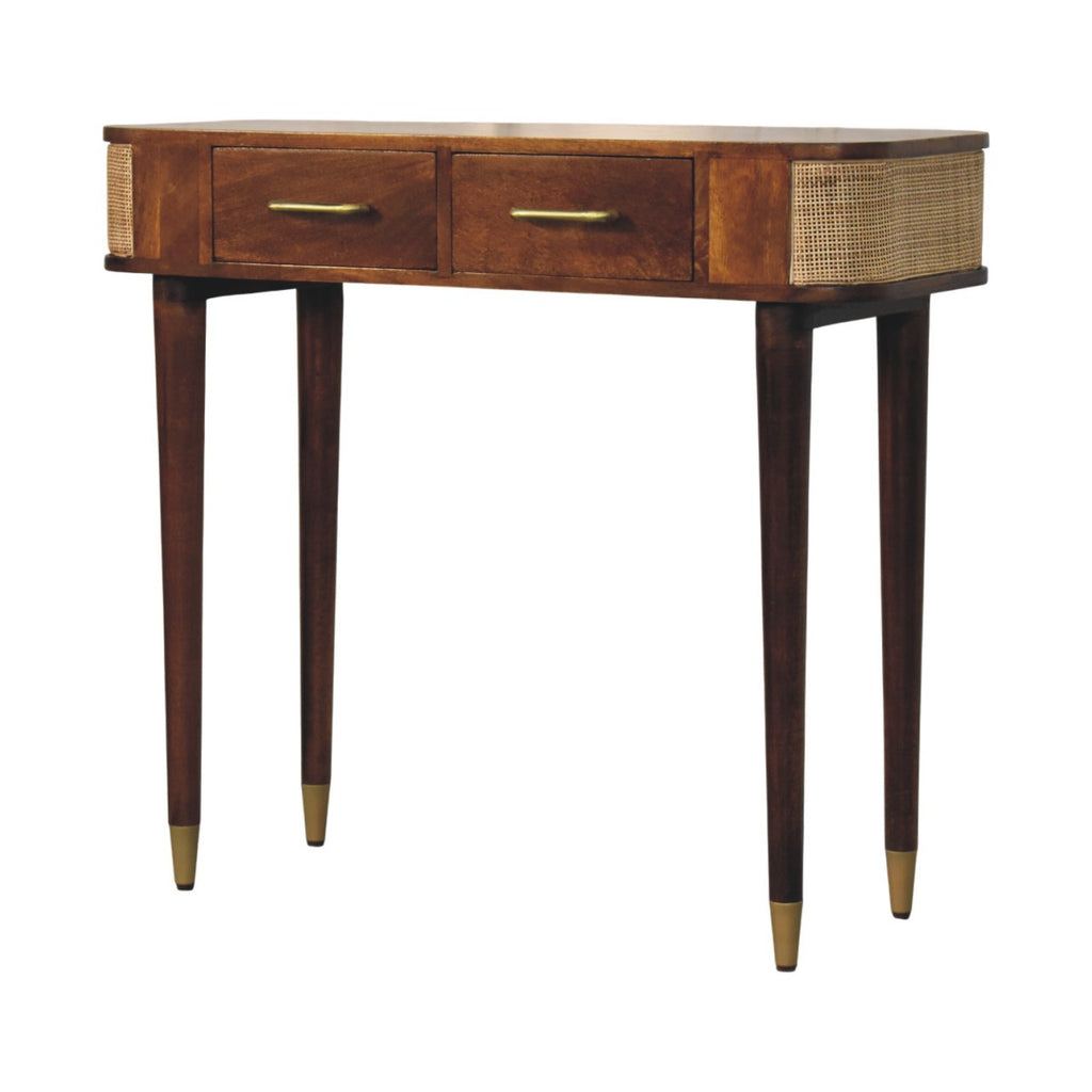 Vanna Cane Console Table