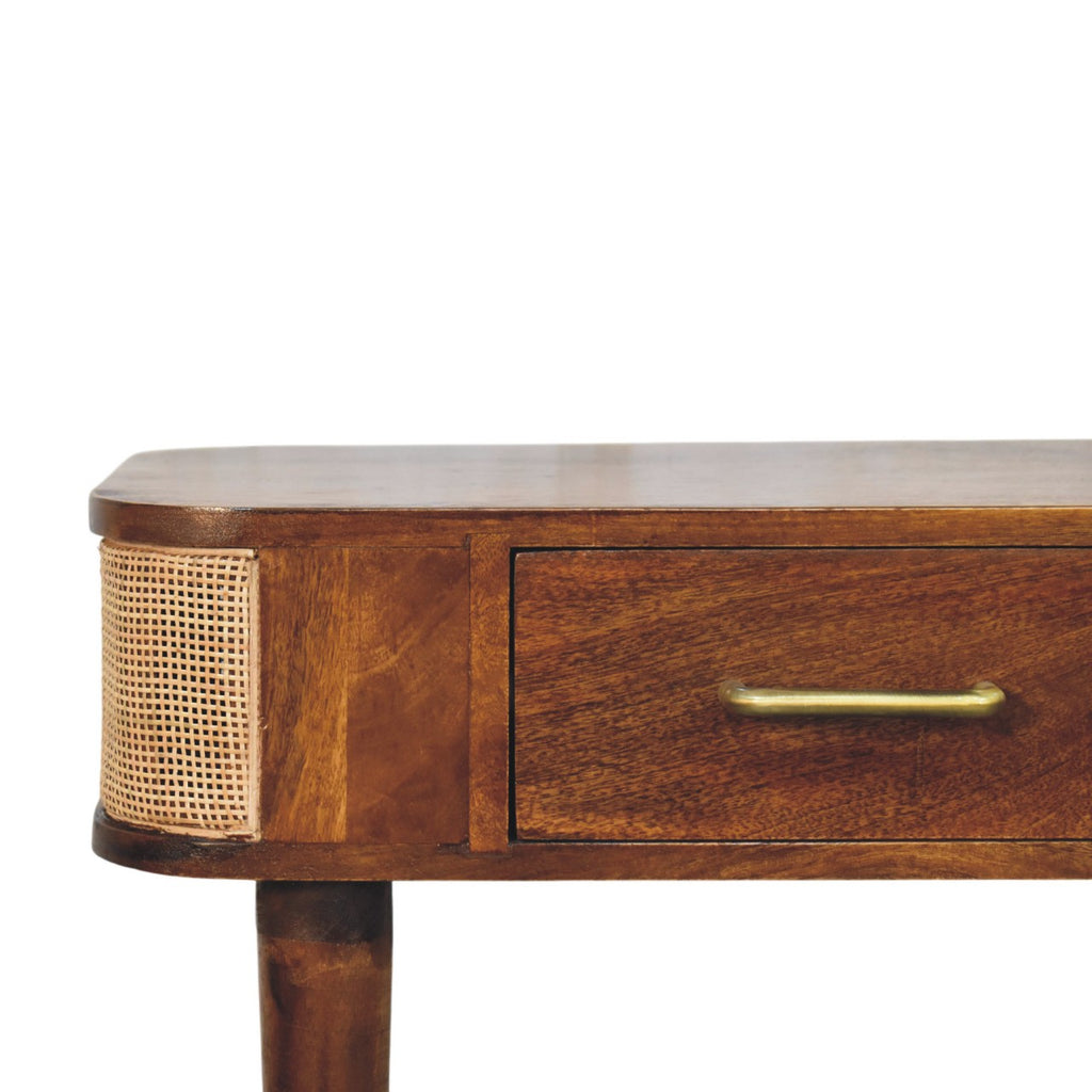 Vanna Cane Console Table