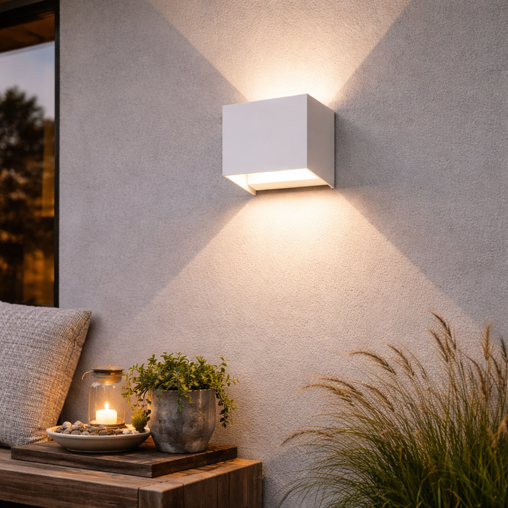 Cube-Shaped Designer Lamp