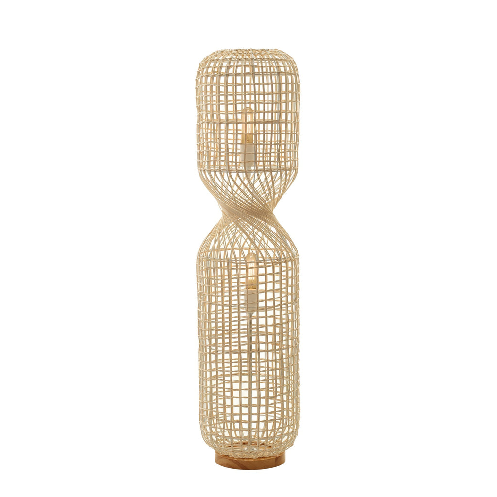 Twirla Rattan Floor Lamp – Large/Small