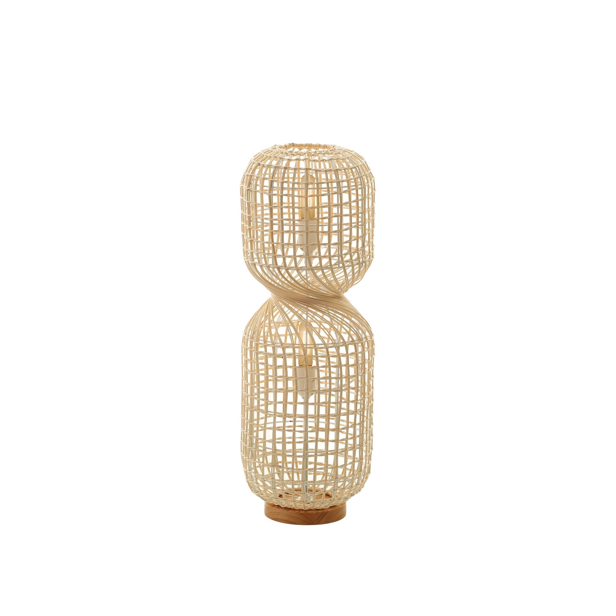Twirla Rattan Floor Lamp – Large/Small