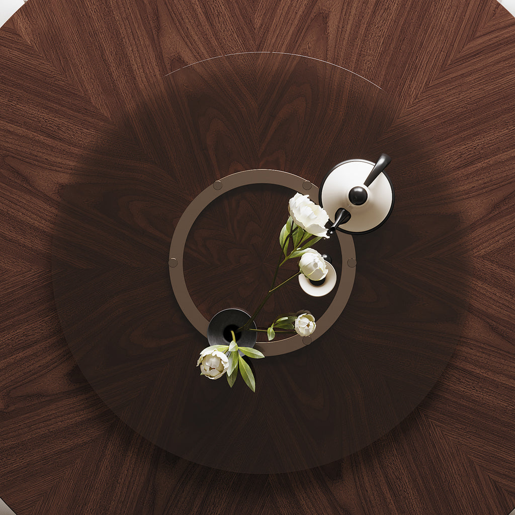 Ciri Round Oak Dining Table