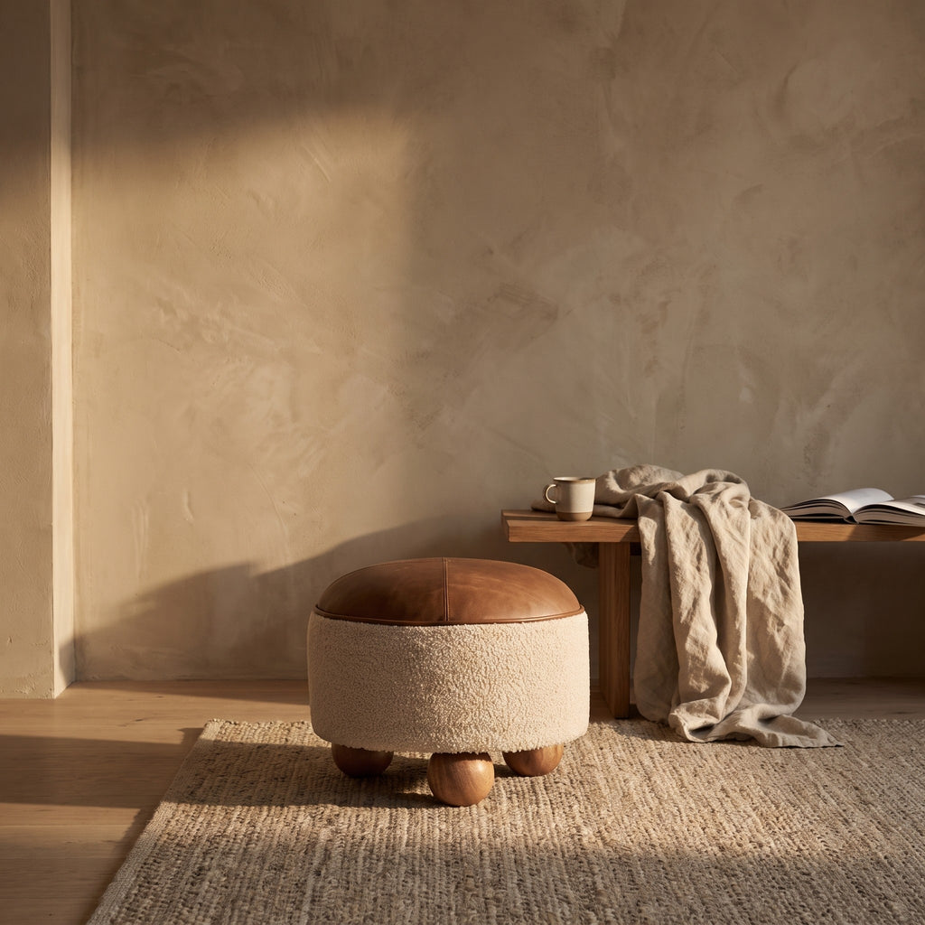 Gerda Solid Wood Stool