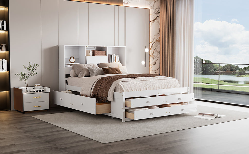 Alvar Solid Wood Queen Platform Bed Frame