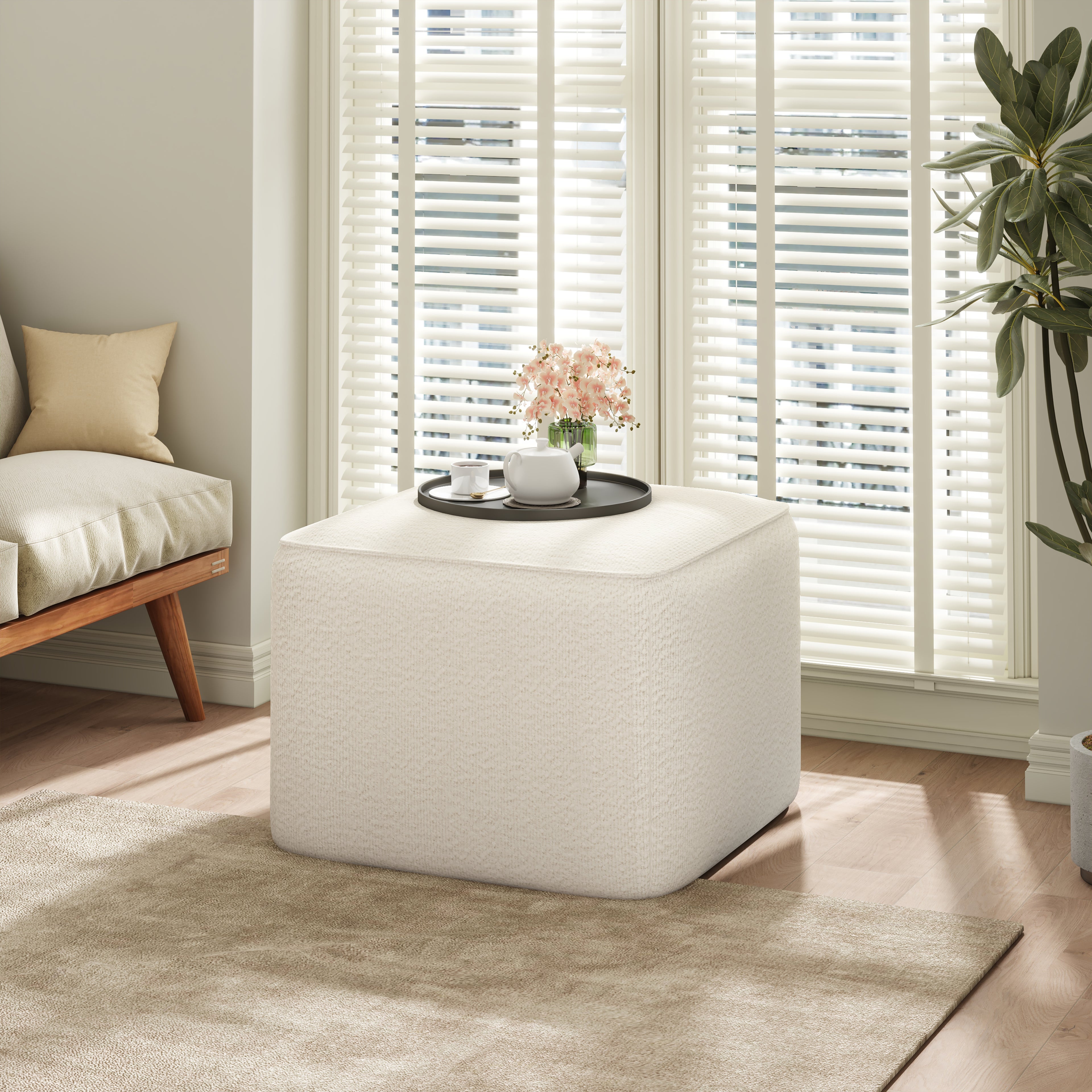 Vilja Boucle Ottoman