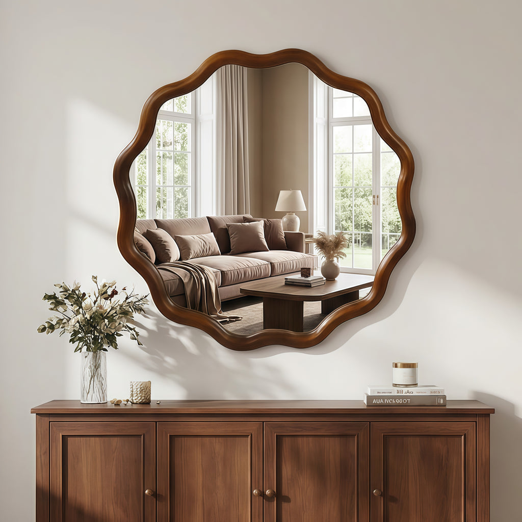 Ansgar Wavy Wall Mirror