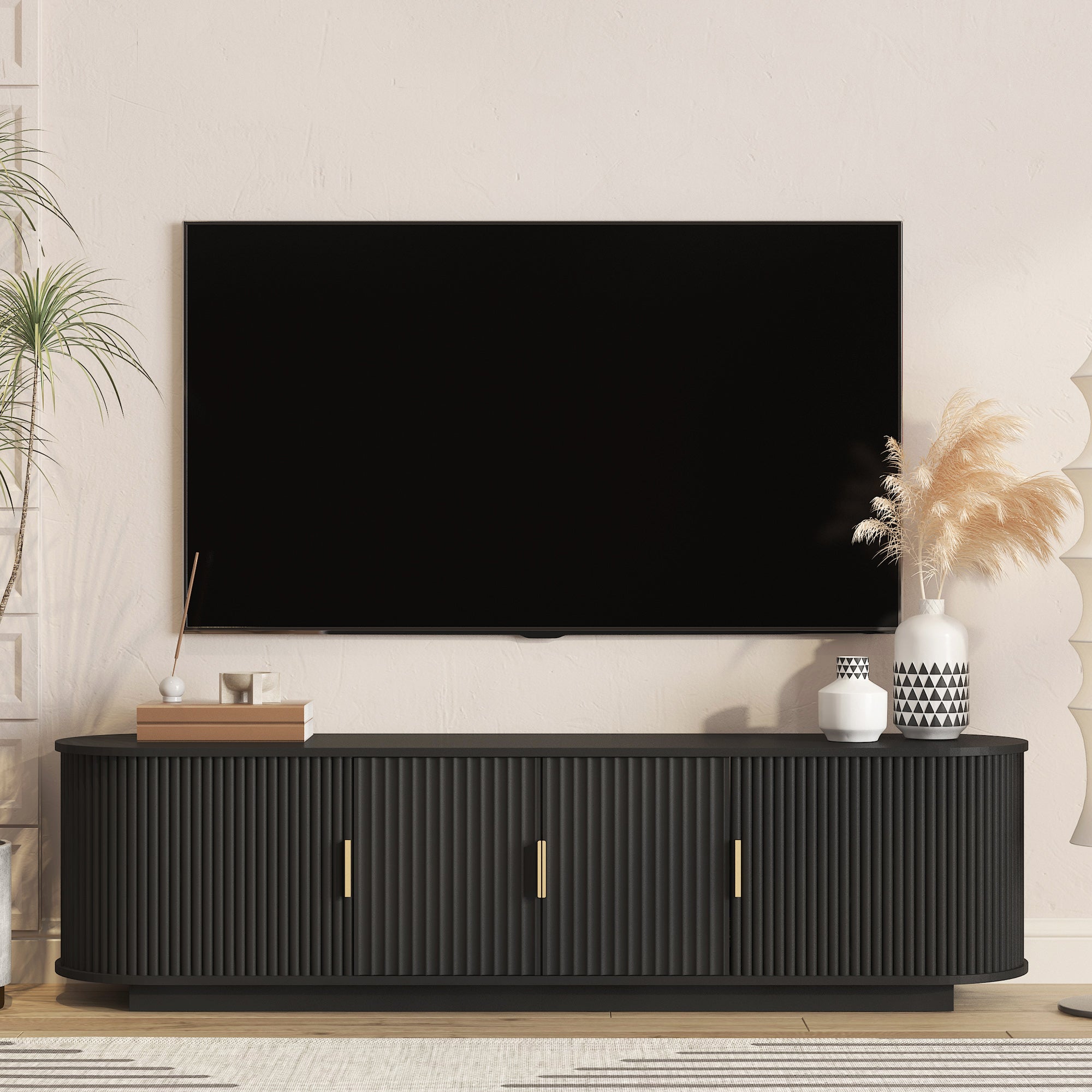 Runa Fluted TV Stand