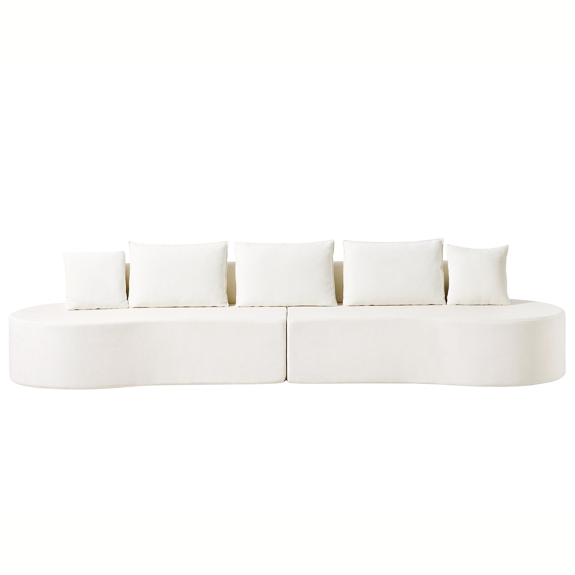 Embla 2-Piece Curved Sectional Sofa