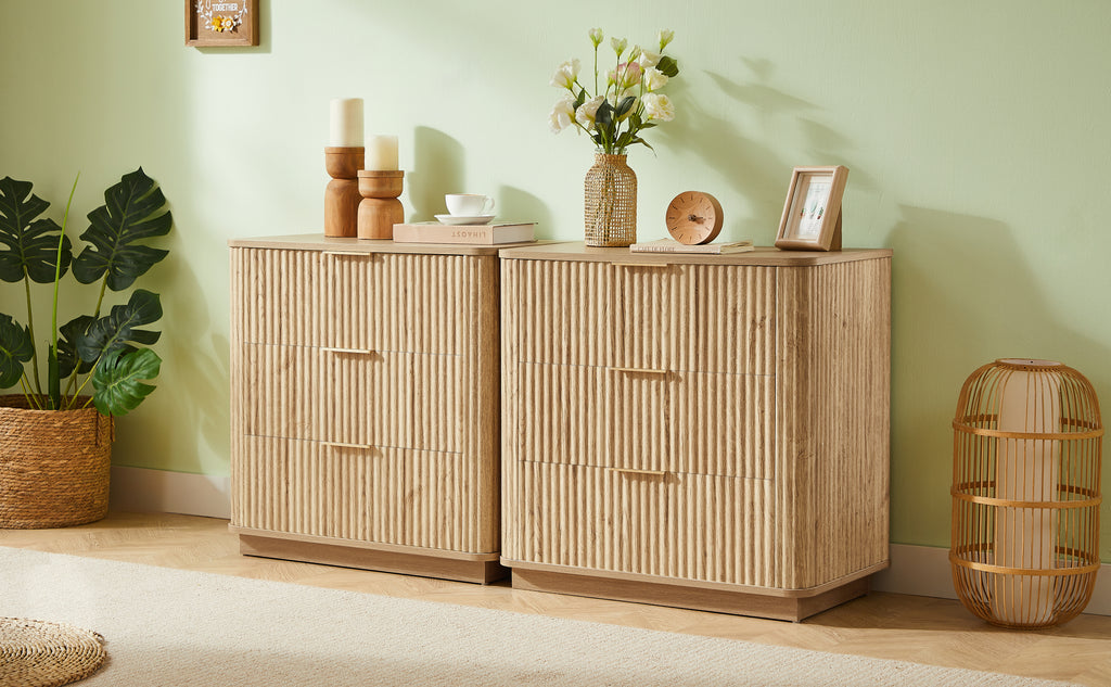 Calla Curved Oak Dresser