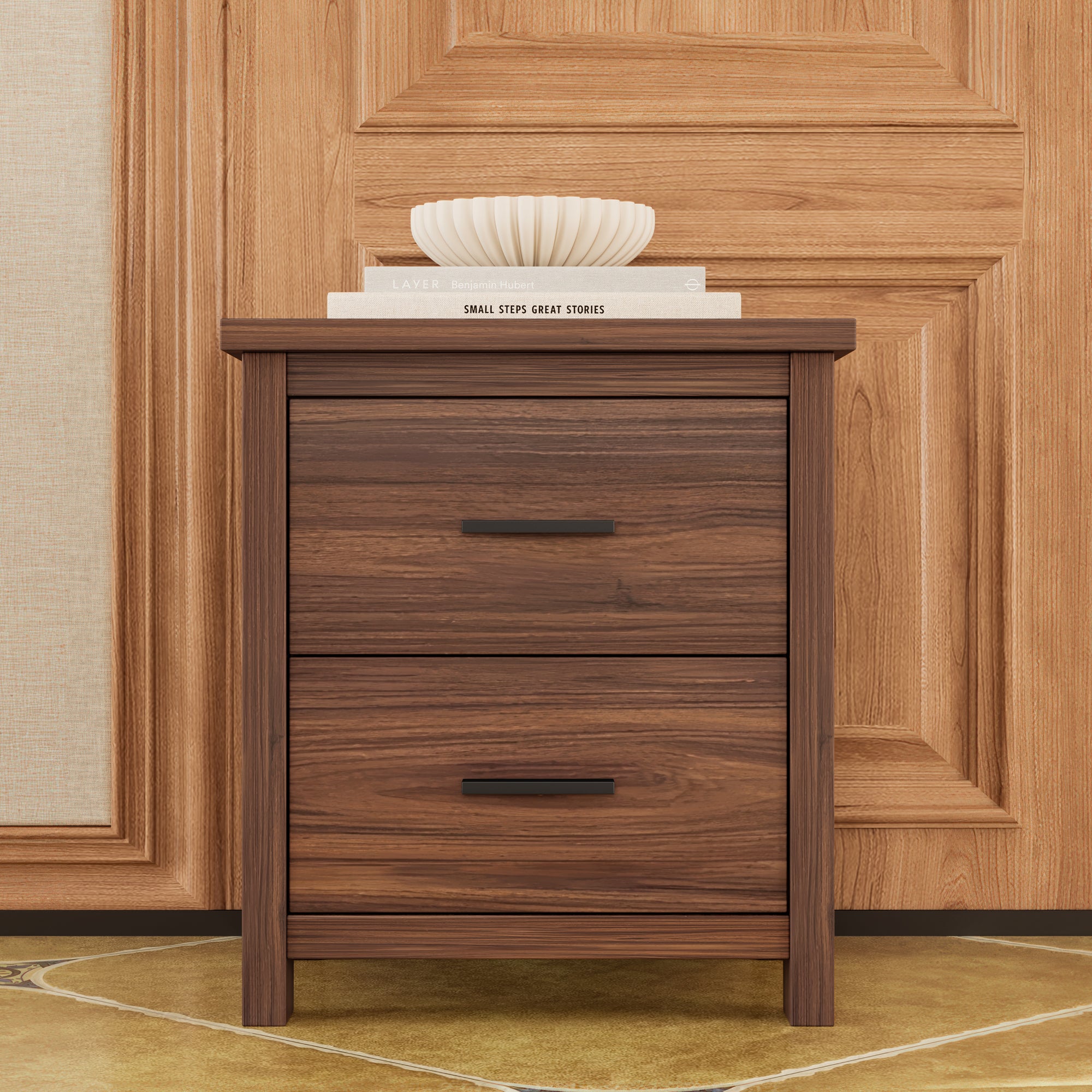 Soren Storage Walnut Bedroom Set