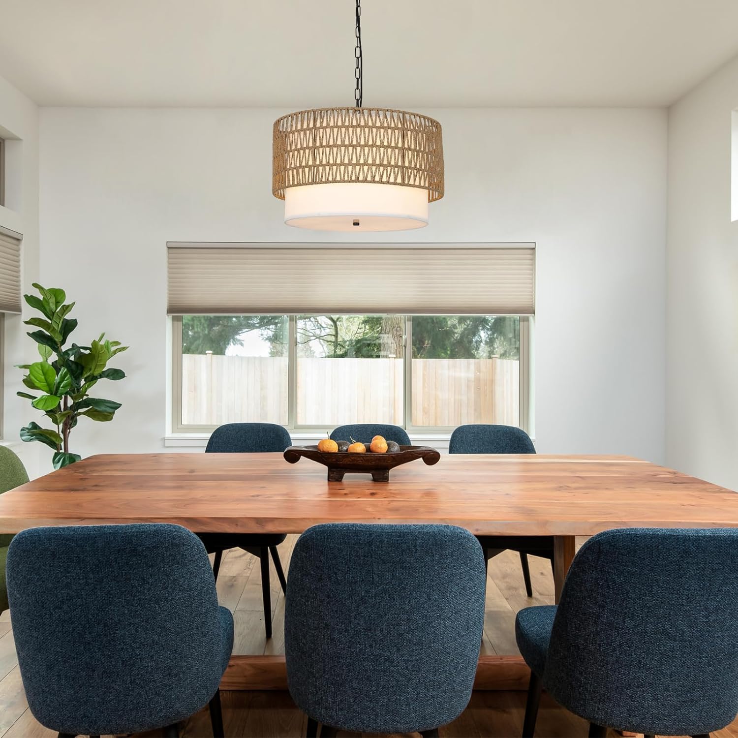 Oydise Rattan Chandelier