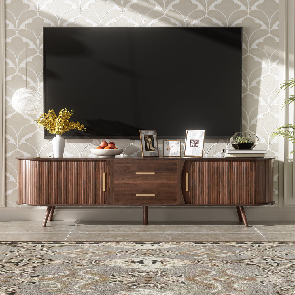 Orla Storage Solid Wood TV Stand