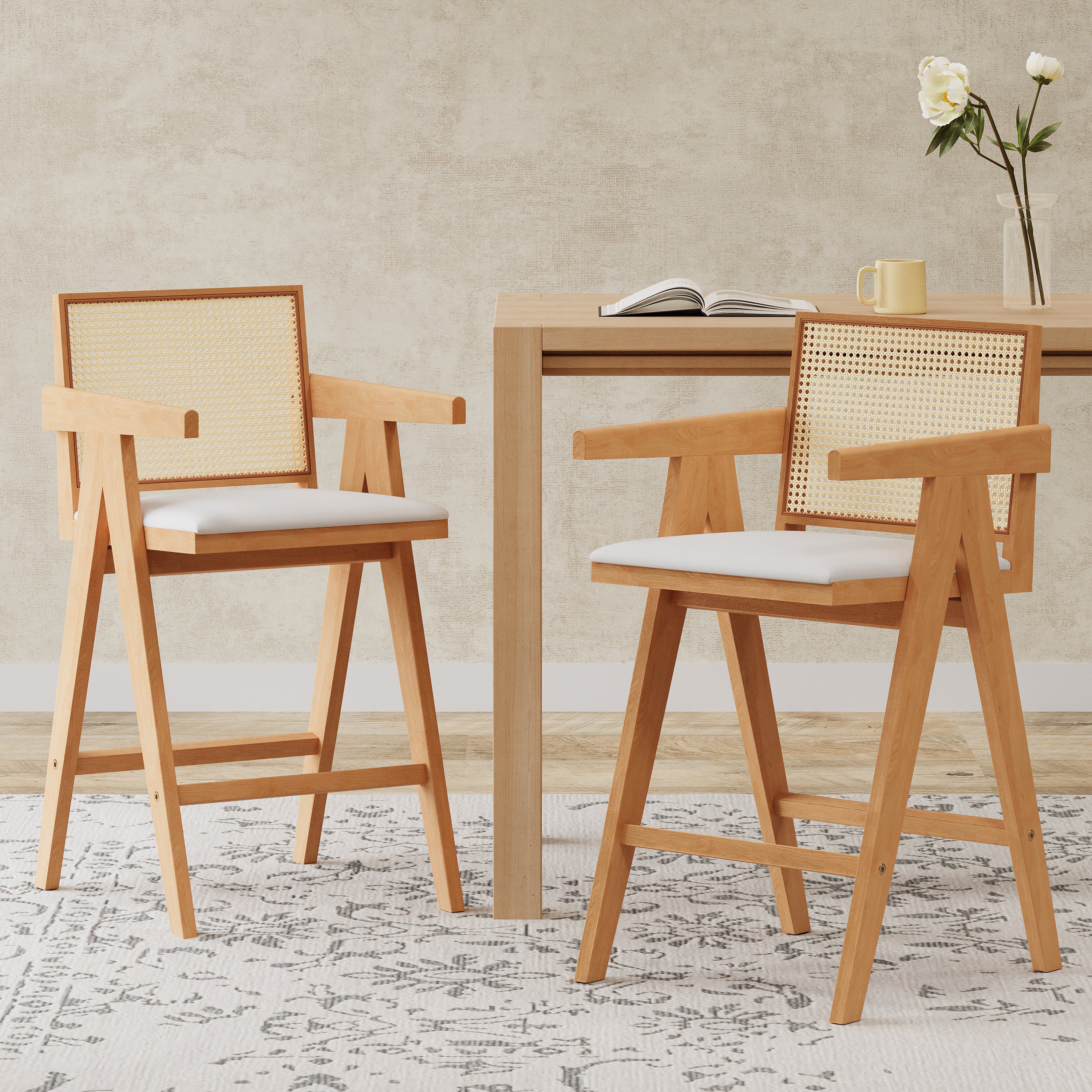 Birger Rattan Bar Stool