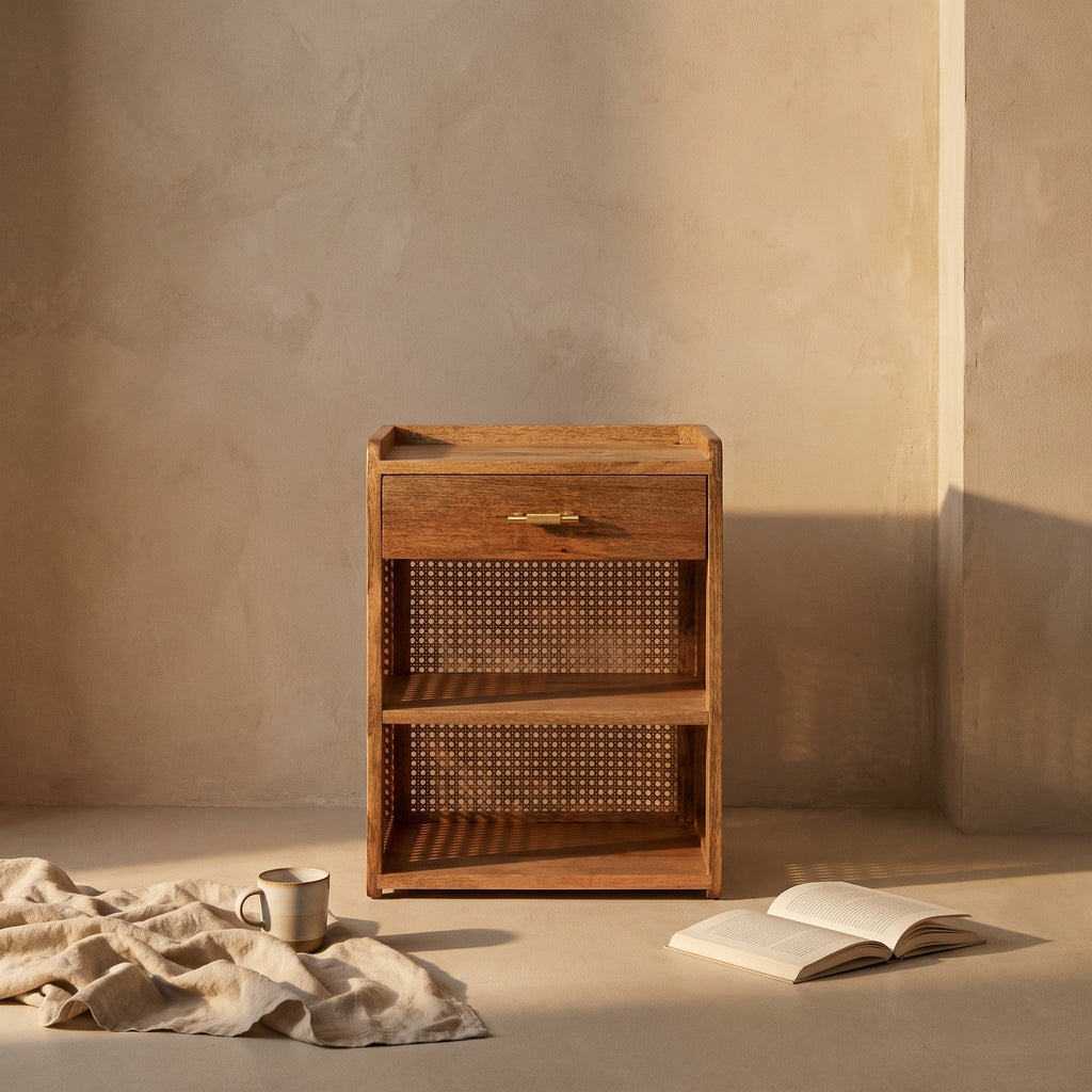 Ravi Solid Wood Nightstand