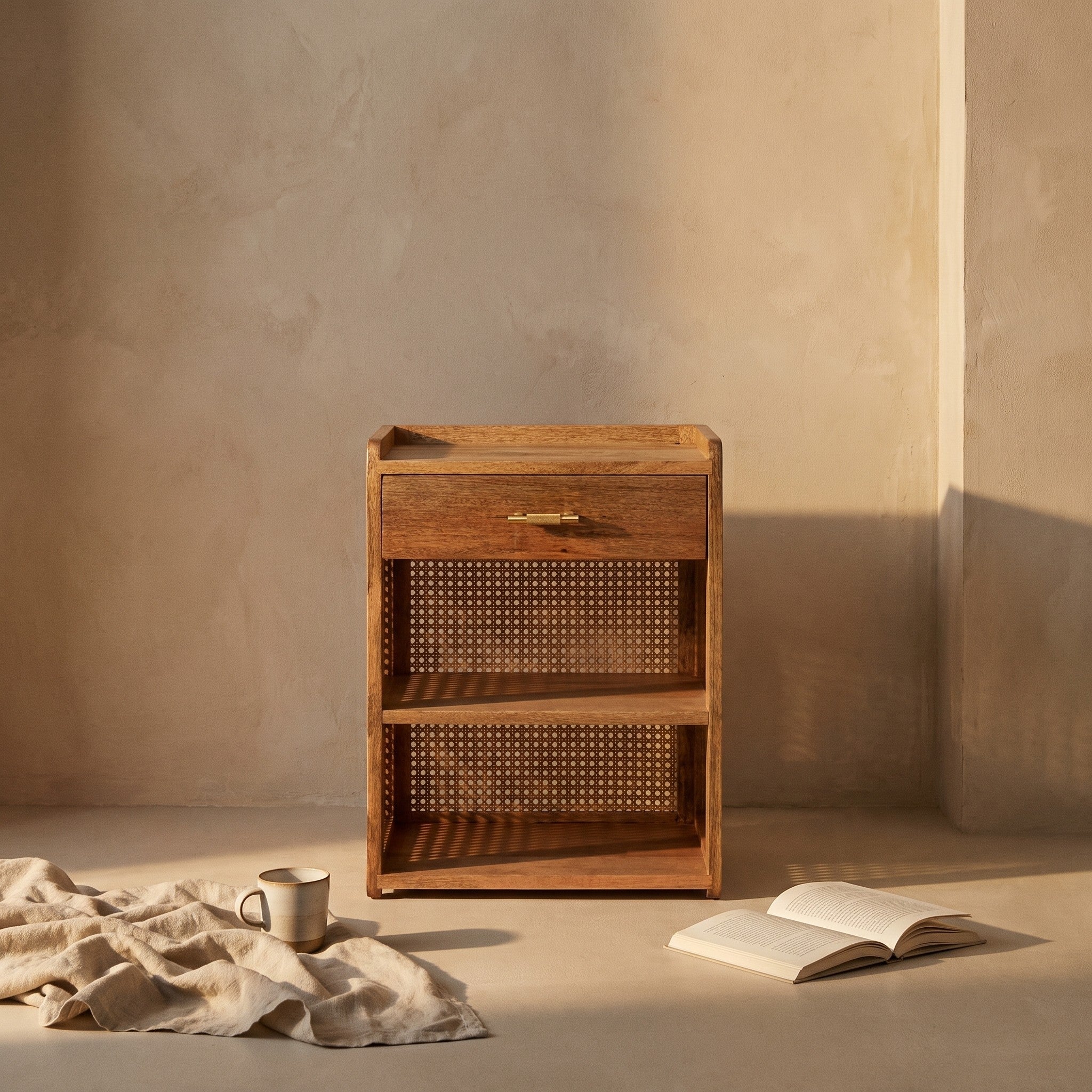 Ravi Solid Wood Nightstand