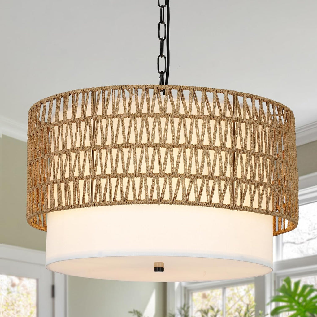 Oydise Rattan Chandelier