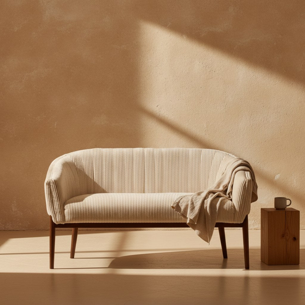 Rune Walnut Loveseat