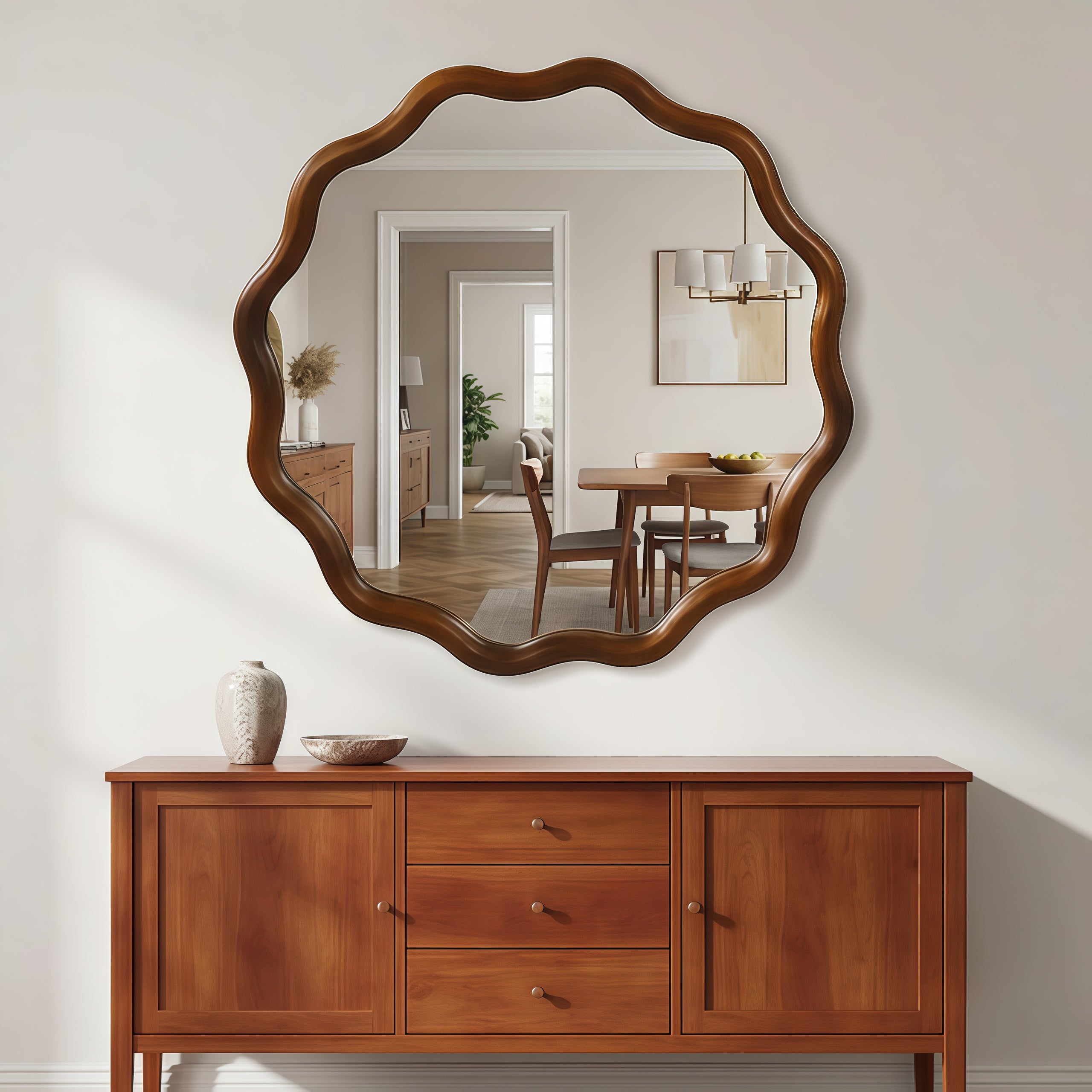 Ansgar Wavy Wall Mirror