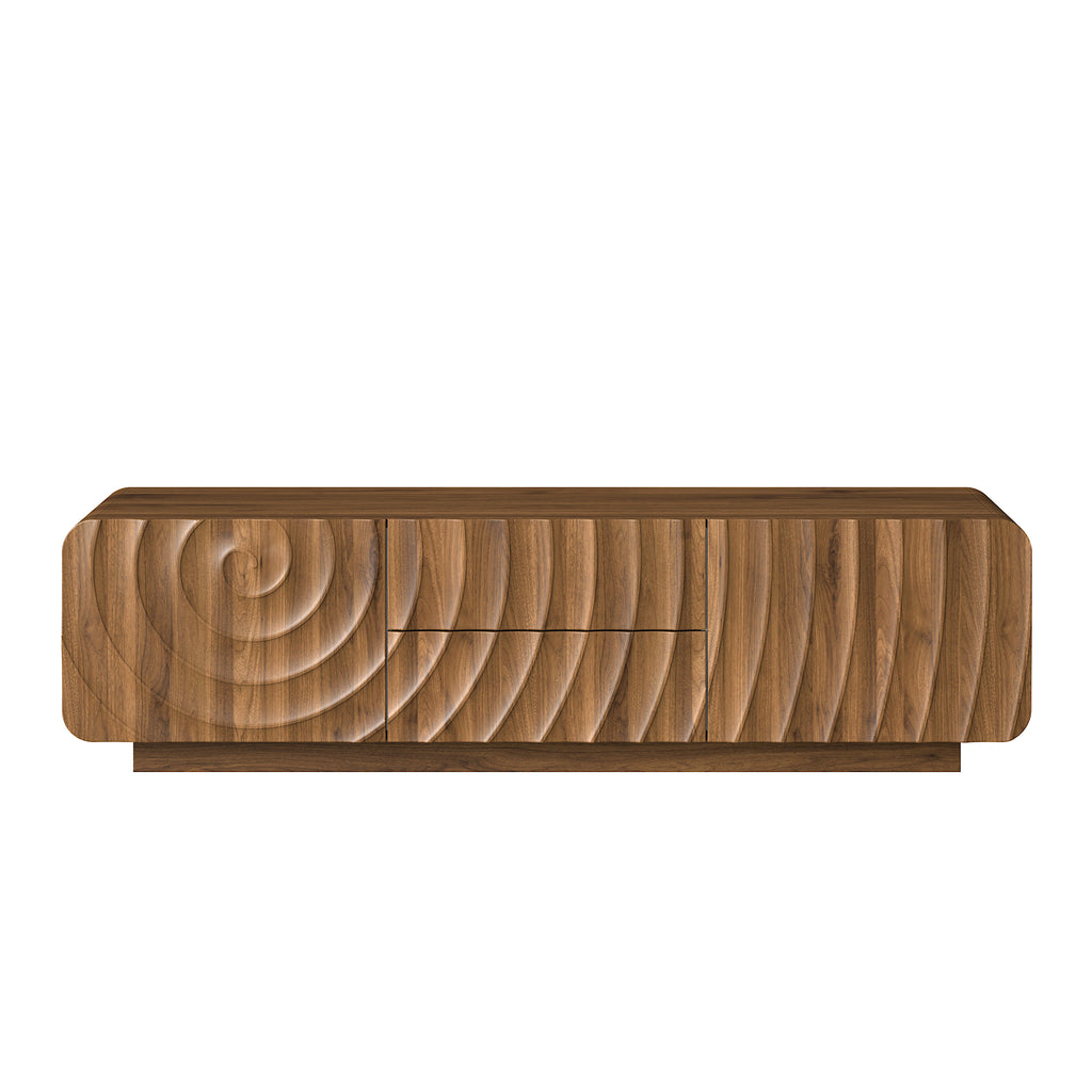 Bente Storage Walnut TV Stand