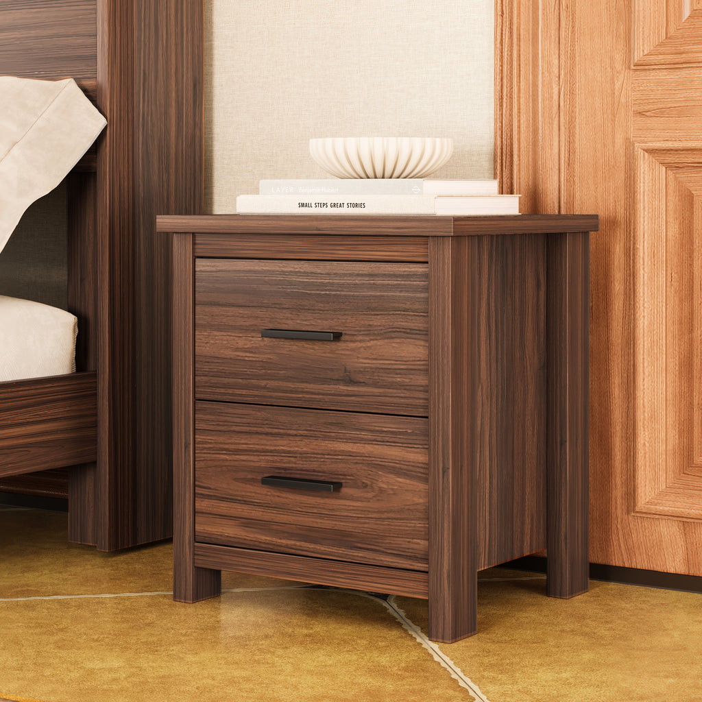 Soren Storage Walnut Bedroom Set